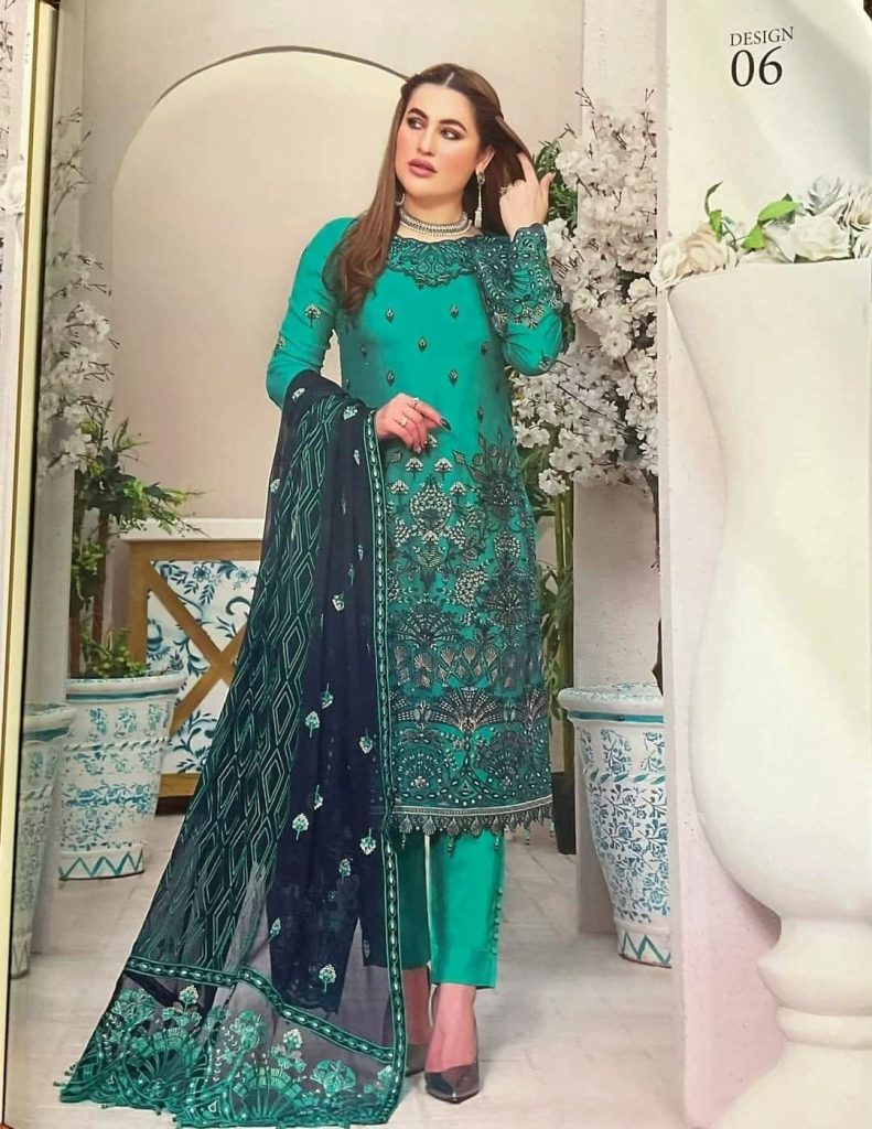 Green Georgette 3 Piece for Women - BKRMART